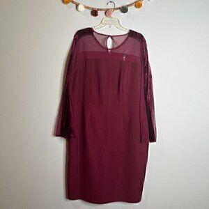 Magisculpt burgundy dress